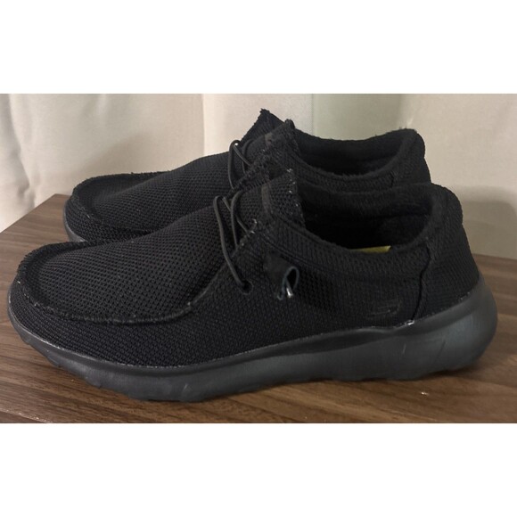 Men’s Sketchers Classic Fit Air Cooler Black Slip On Shoes Size 9 - Picture 3 of 8